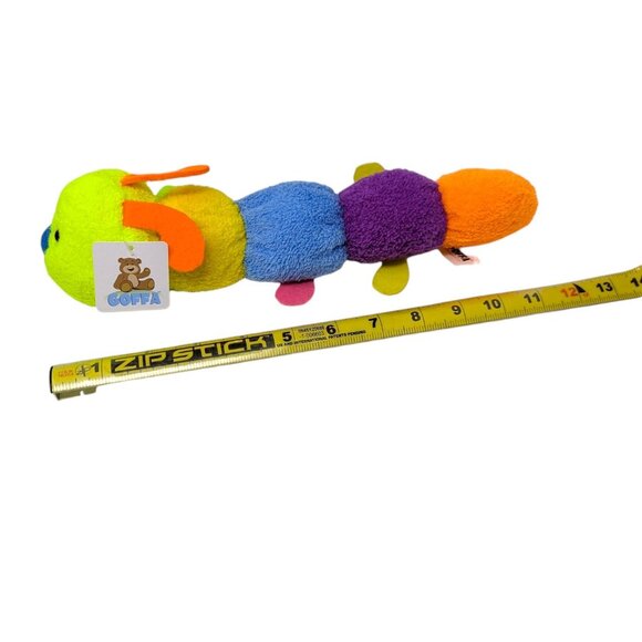 Goffa Rainbow Caterpillar Plush Stuffed Animal Soft Toy 12" Small - Picture 8 of 8